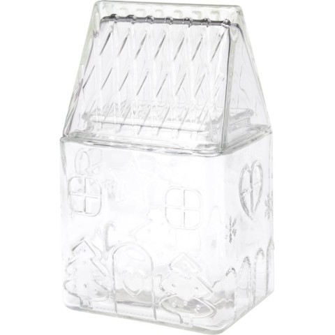 BARATTOLO VETRO CASA 13X21CM